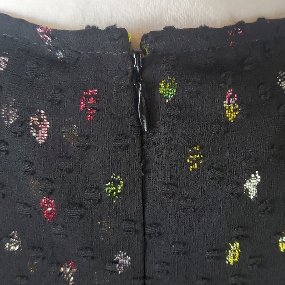 ALEX MARIE CASSIDY MINI BLACK RAINBOW DOT DRESS SIZE 10 - Picture 8 of 12